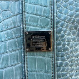 Liz Claiborne Aqua Croc-Embossed Women's Bag